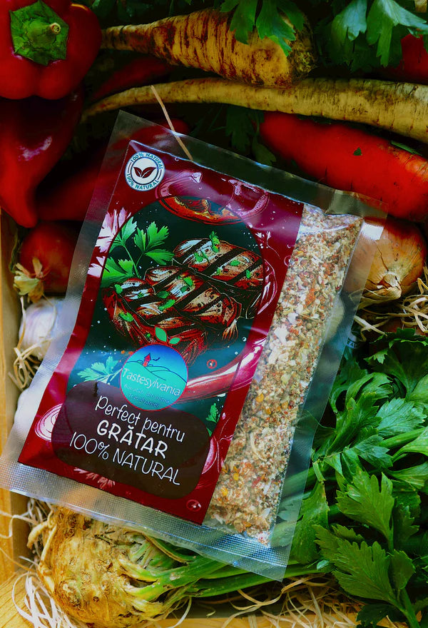 Condiment pentru Grătar, Amestec Natural de Arome pentru Carne și Legume, Fără Conservanți 80g